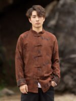 Chinese Tang Suit Loose Tang Style Men’s Jacket - Image 4