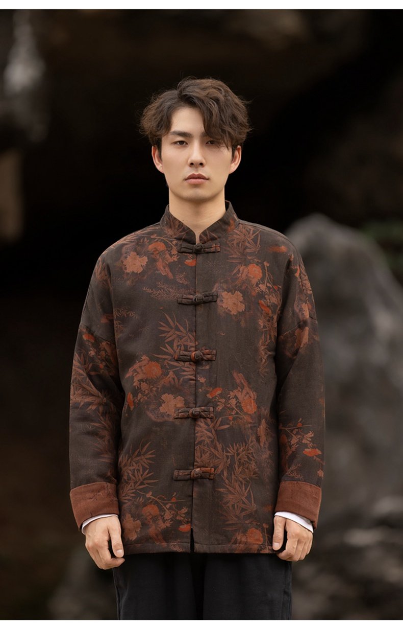 Chinese Tang Suit Loose Tang Style Men's Jacket
