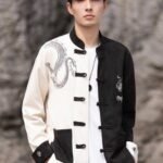 Chinese Tang Suit Men Loose Jacket Top
