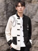 Chinese Tang Suit Men Loose Jacket Top