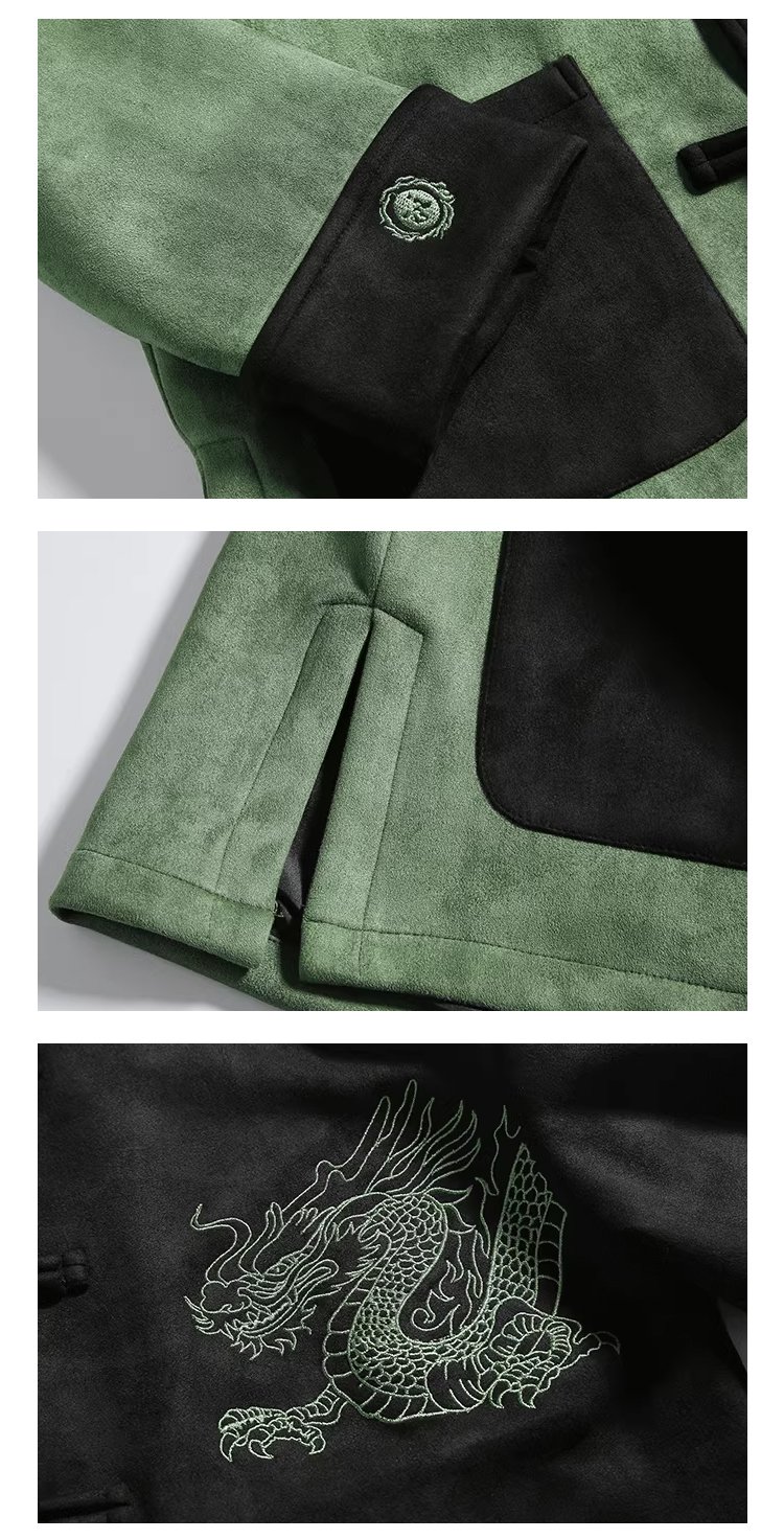Chinese Tang Suit Men Loose Jacket Top