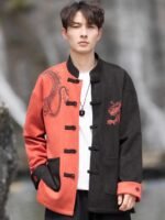 Chinese Tang Suit Men Loose Jacket Top - Image 2