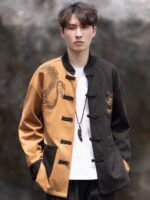 Chinese Tang Suit Men Loose Jacket Top - Image 3