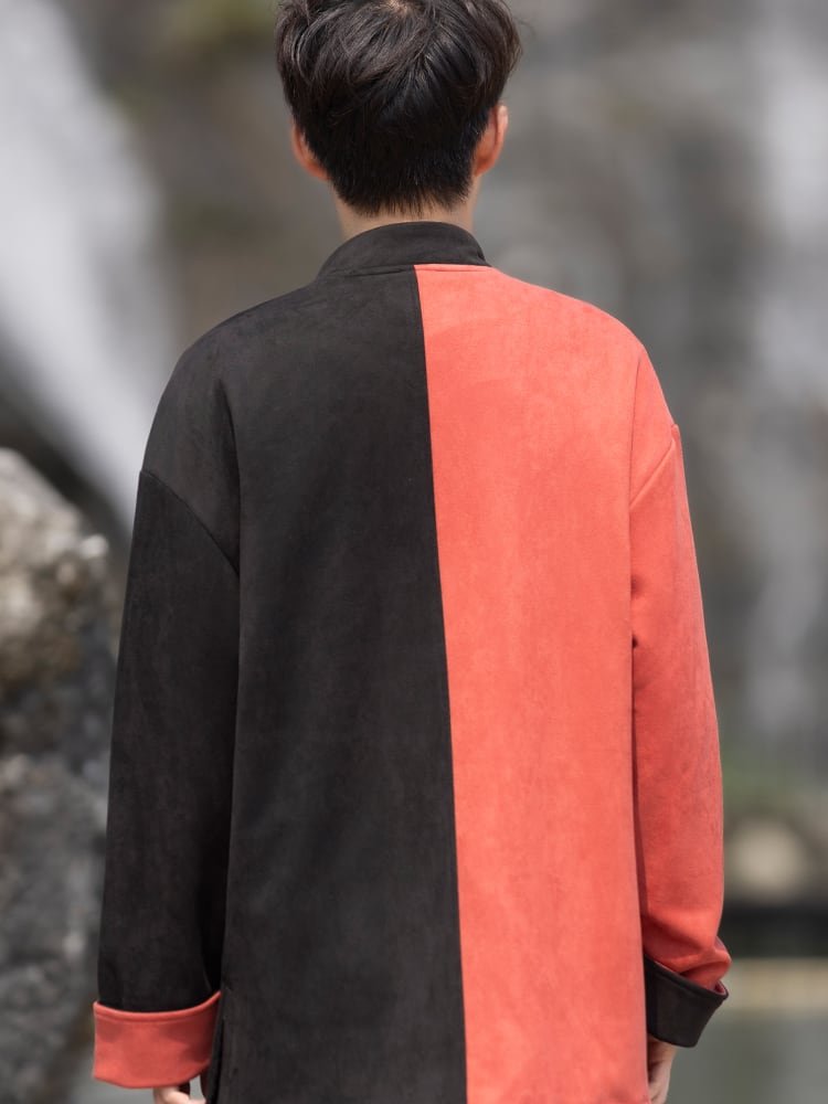 Chinese Tang Suit Men Loose Jacket Top