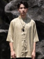 Chinese Tang Suit Shirt Men’s Casual Summer Top - Image 2