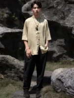 Chinese Tang Suit Shirt Men’s Casual Summer Top - Image 5