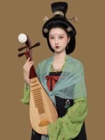 Chinese Traditional Clothes Hanfu Tang Style Dress - Image 3