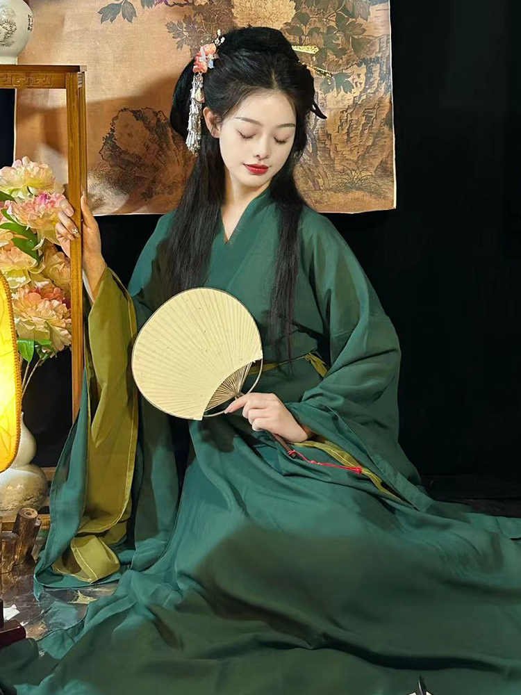 Chinese Traditional Clothes Wei Jin Style Hanfu Female