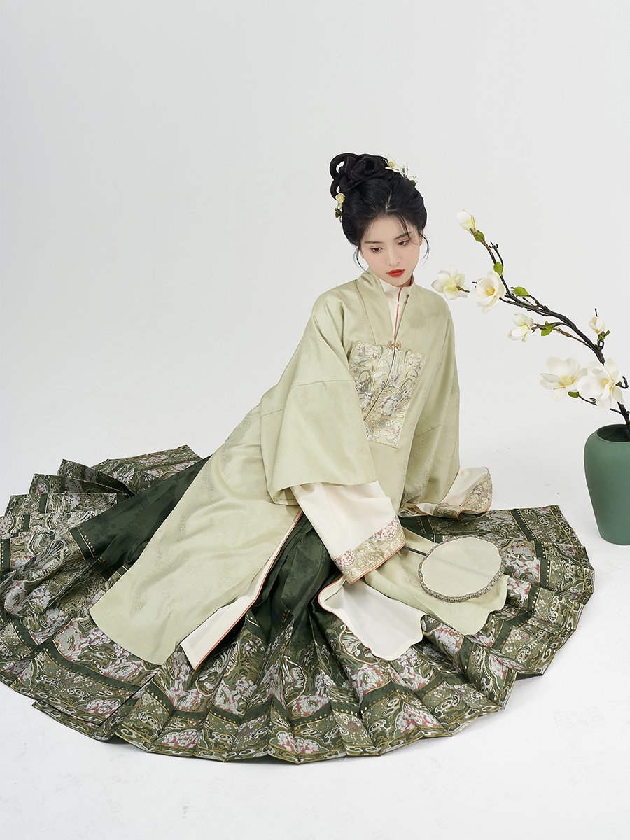 Chinese Traditional Clothing Embroidered Hanfu Set