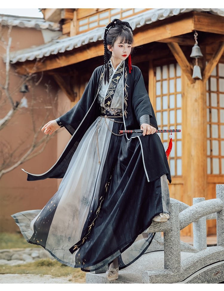 Chinese Traditional Clothing Hanfu Dress Black Hanfu Cospaly
