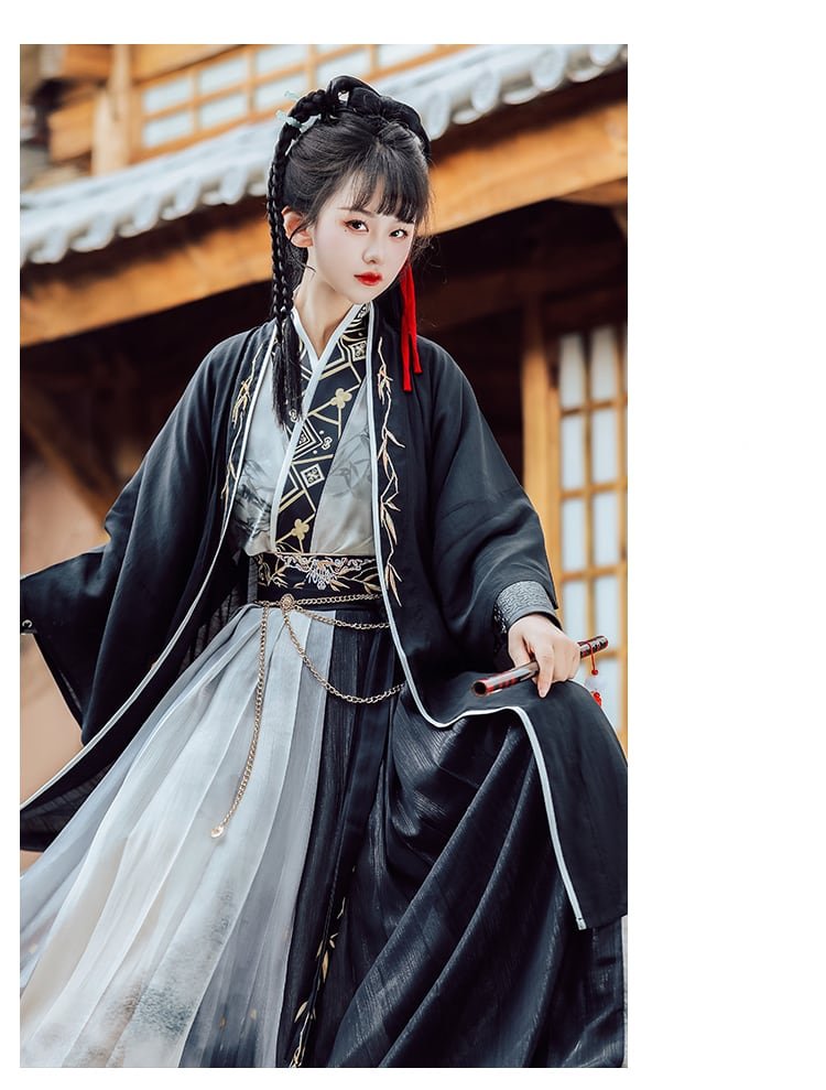 Chinese Traditional Clothing Hanfu Dress Black Hanfu Cospaly