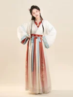 Chinese Traditional Clothing Wei Jin Style Hanfu Dress