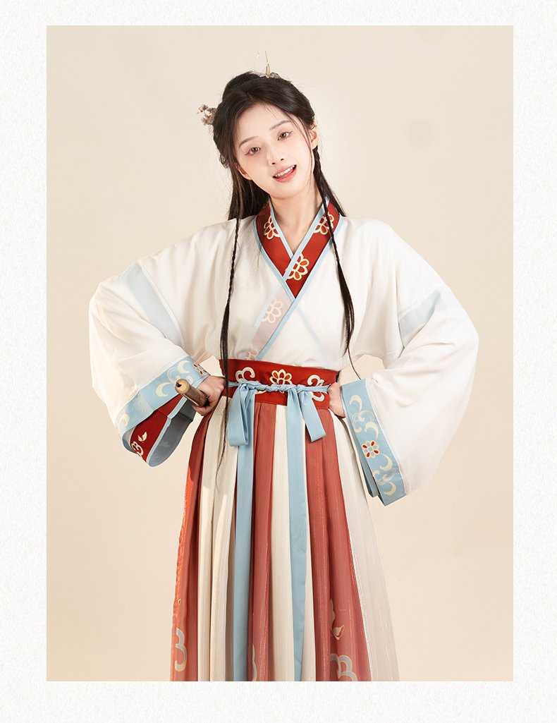 Chinese Traditional Clothing Wei Jin Style Hanfu Dress