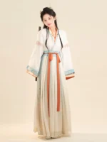 Chinese Traditional Clothing Wei Jin Style Hanfu Dress - Image 2