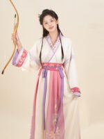 Chinese Traditional Clothing Wei Jin Style Hanfu Dress - Image 3