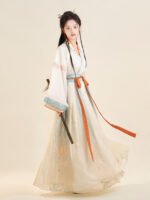 Chinese Traditional Clothing Wei Jin Style Hanfu Dress - Image 4