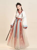 Chinese Traditional Clothing Wei Jin Style Hanfu Dress - Image 5