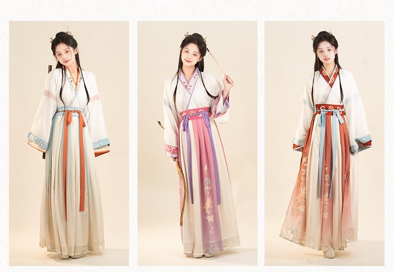 Chinese Traditional Clothing Wei Jin Style Hanfu Dress