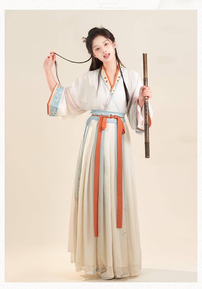Chinese Traditional Clothing Wei Jin Style Hanfu Dress