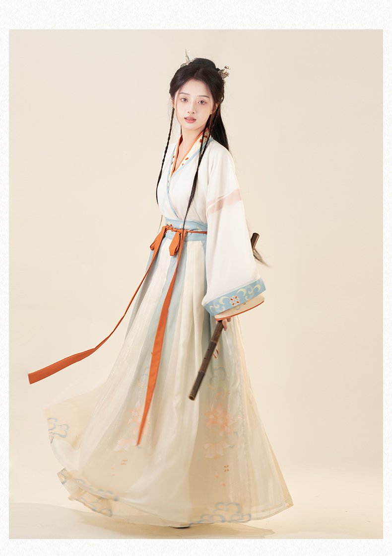Chinese Traditional Clothing Wei Jin Style Hanfu Dress