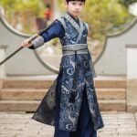 Chinese Traditional Costume Boy Martial Arts Performance Costume