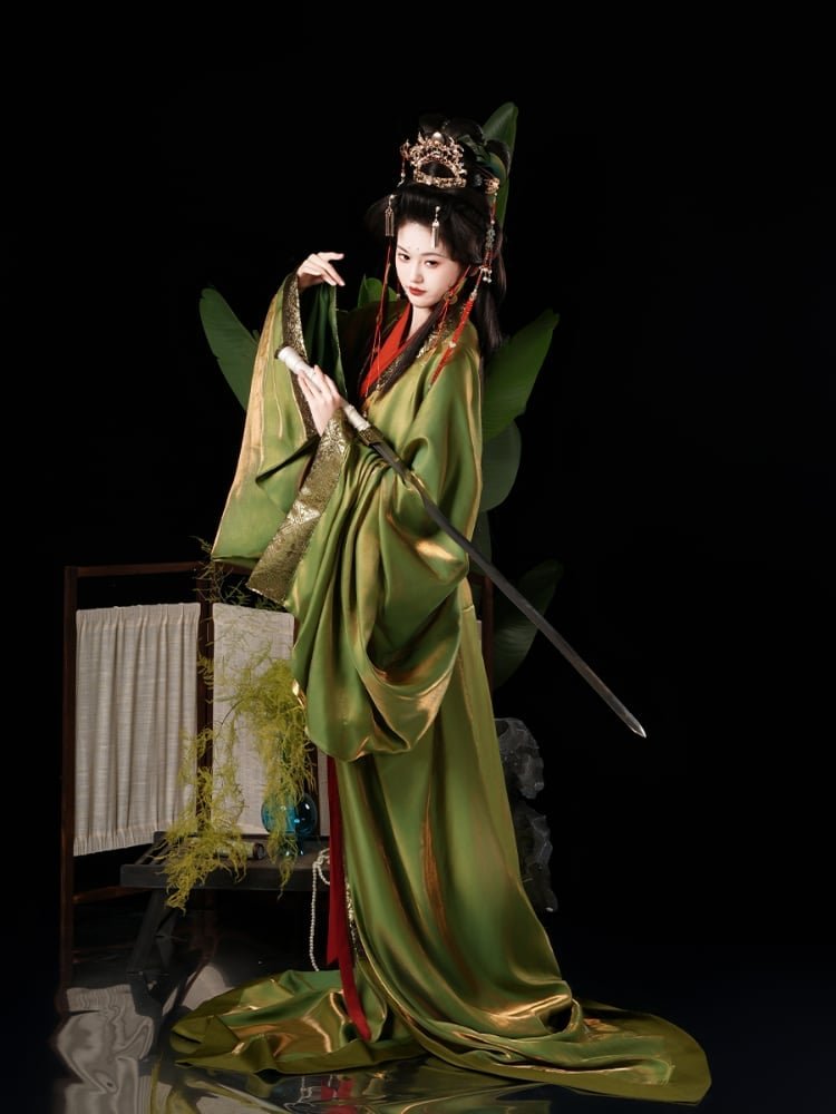 Chinese Traditional Costume Warring States Hanfu Robe