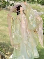 Chinese Traditional Dress For Female Embroidery Hanfu
