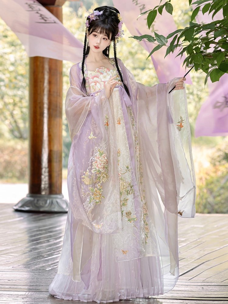 Chinese Traditional Dress For Female Embroidery Hanfu
