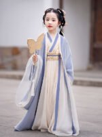 Chinese Traditional Dress For Girls Wei-Jin Style Hanfu