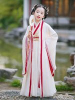 Chinese Traditional Dress For Girls Wei-Jin Style Hanfu - Image 2