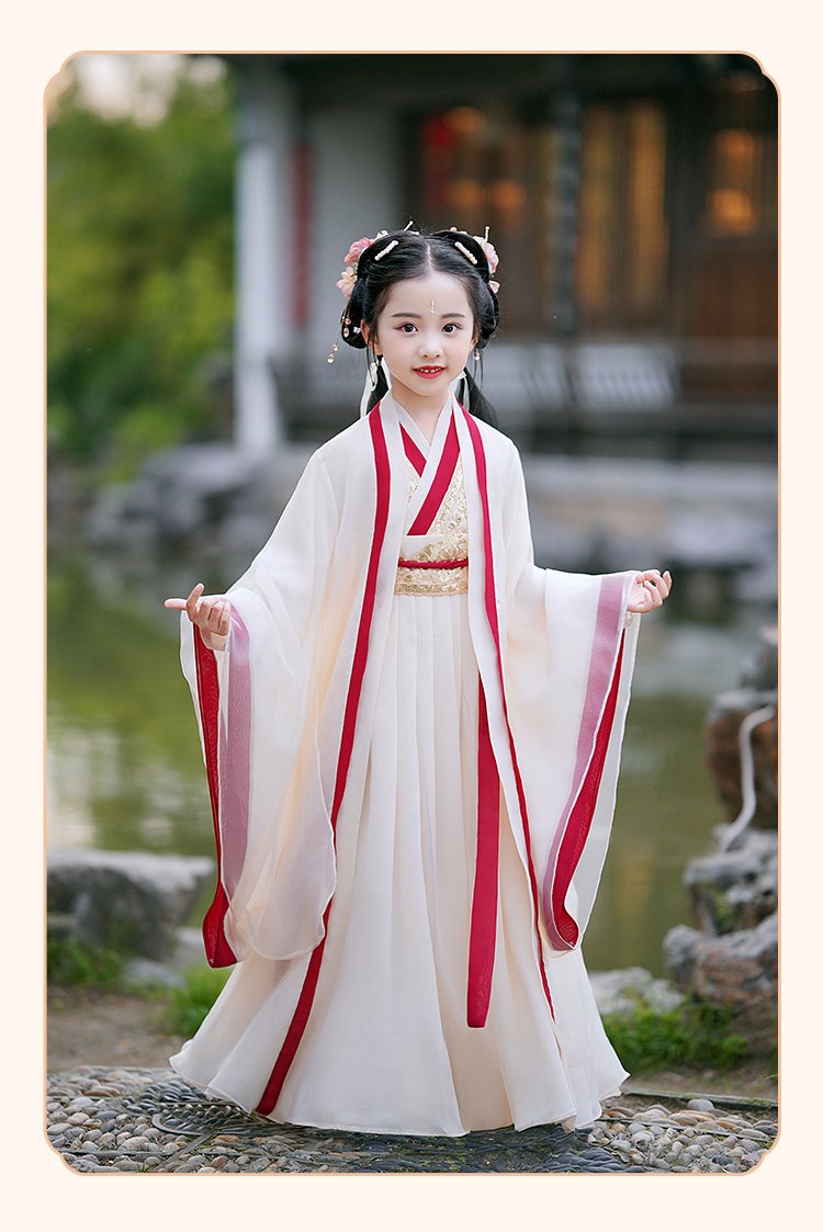 Chinese Traditional Dress For Girls Wei-Jin Style Hanfu