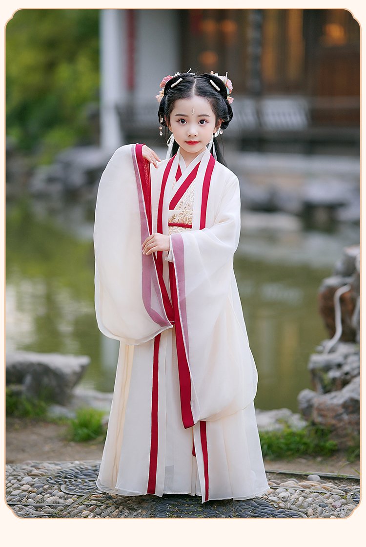 Chinese Traditional Dress For Girls Wei-Jin Style Hanfu