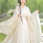 Chinese Traditional Female Clothing Wei Jin Style Hanfu Dress