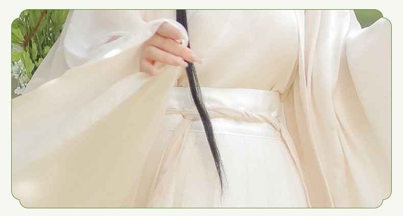 Chinese Traditional Female Clothing Wei Jin Style Hanfu Dress