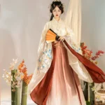 Chinese Traditional Han Clothing Embroidery Hanfu Set