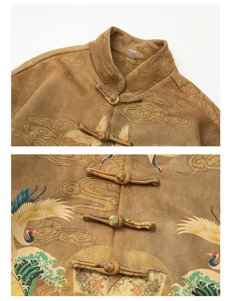Chinese Traditional Jacket Men's Loose Fitting Coat