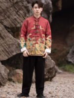 Chinese Traditional Jacket Men’s Loose Fitting Coat - Image 3