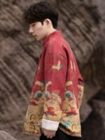 Chinese Traditional Jacket Men’s Loose Fitting Coat - Image 4