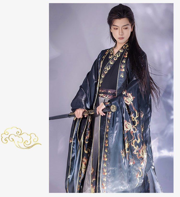 Chinese Traditional Dress For Male Jin Style Hanfu