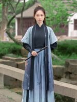 Chinese Wei Dynasty Clothing Ancient Xiake Hanfu Unisex