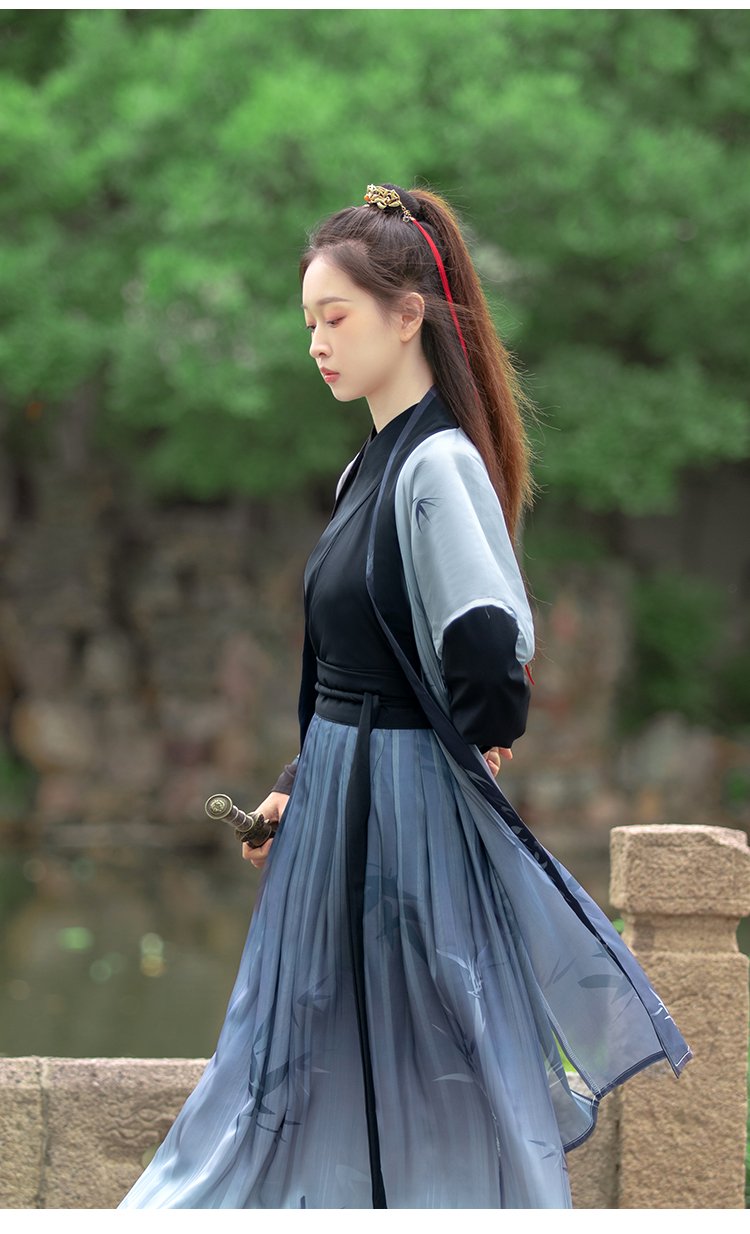 Chinese Wei Dynasty Clothing Ancient Xiake Hanfu Unisex