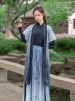 Chinese Wei Dynasty Clothing Ancient Xiake Hanfu Unisex - Image 2