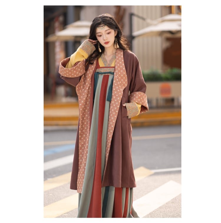 Chinese Winter Hanfu Tang Dynasty Dress Female