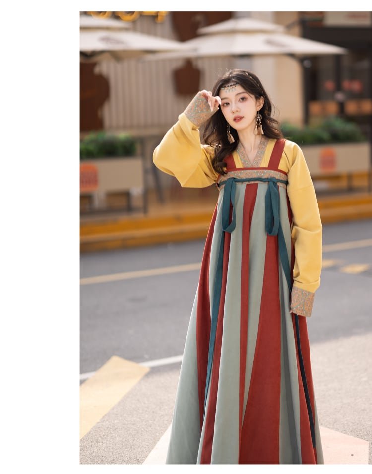 Chinese Winter Hanfu Tang Dynasty Dress Female