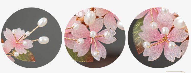 Chinese Wood Hair Pin Sakura Hair Stick