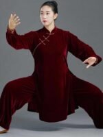 Clothes to Wear for Tai Chi Gold Velvet Tai Chi Suit - Image 2