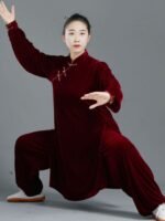 Clothes to Wear for Tai Chi Gold Velvet Tai Chi Suit - Image 4
