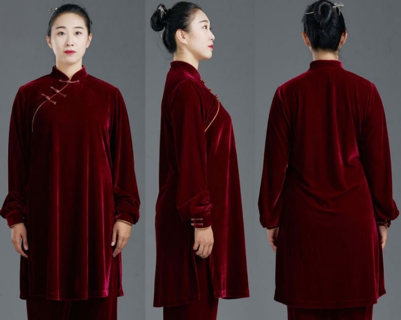 Clothes to Wear for Tai Chi Gold Velvet Tai Chi Suit