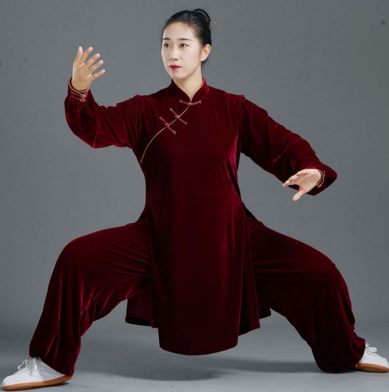 Clothes to Wear for Tai Chi Gold Velvet Tai Chi Suit