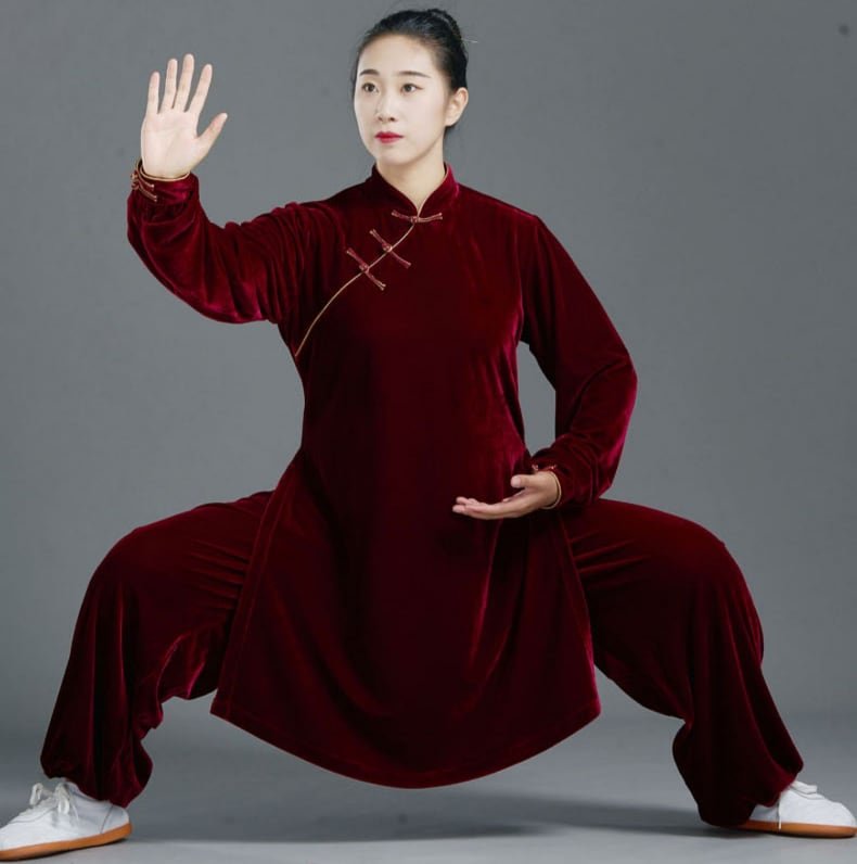 Clothes to Wear for Tai Chi Gold Velvet Tai Chi Suit